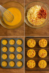 Egg bites recipe process collage